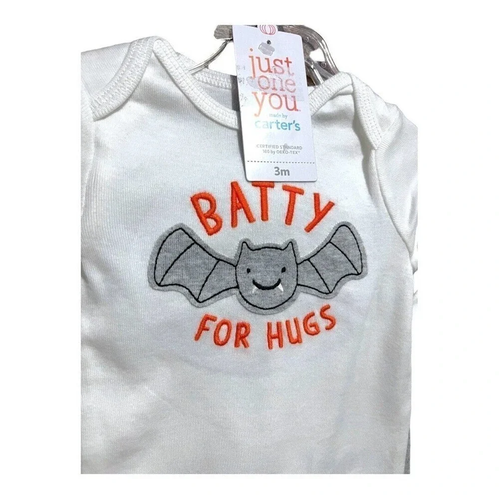 NWT Just one You By Carters Batty For Hugs 2 pc Outfit Halloween Various Sizes